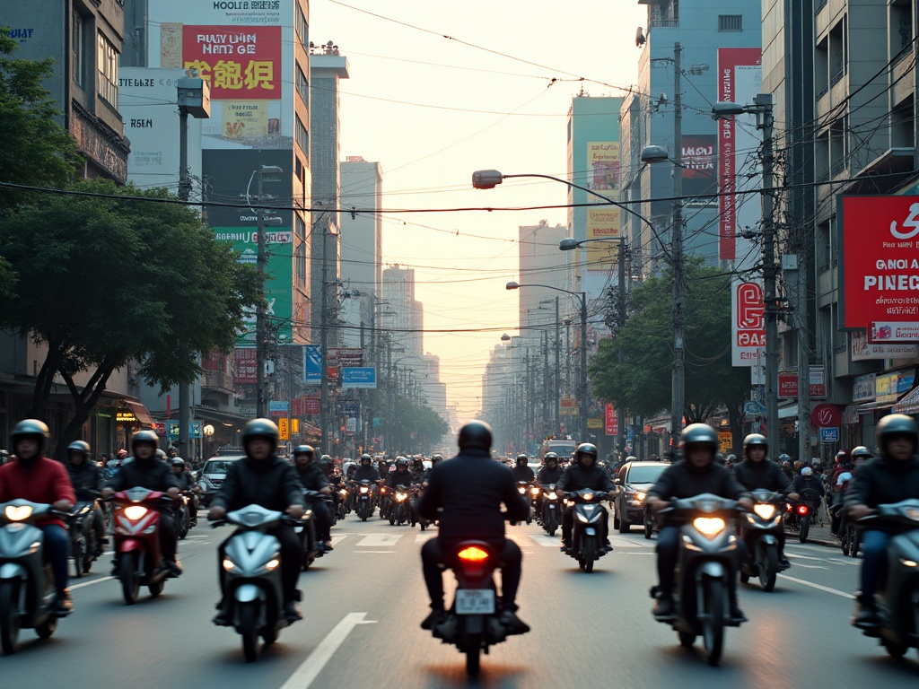 IMG-036 | Giao thông xe máy giờ cao điểm