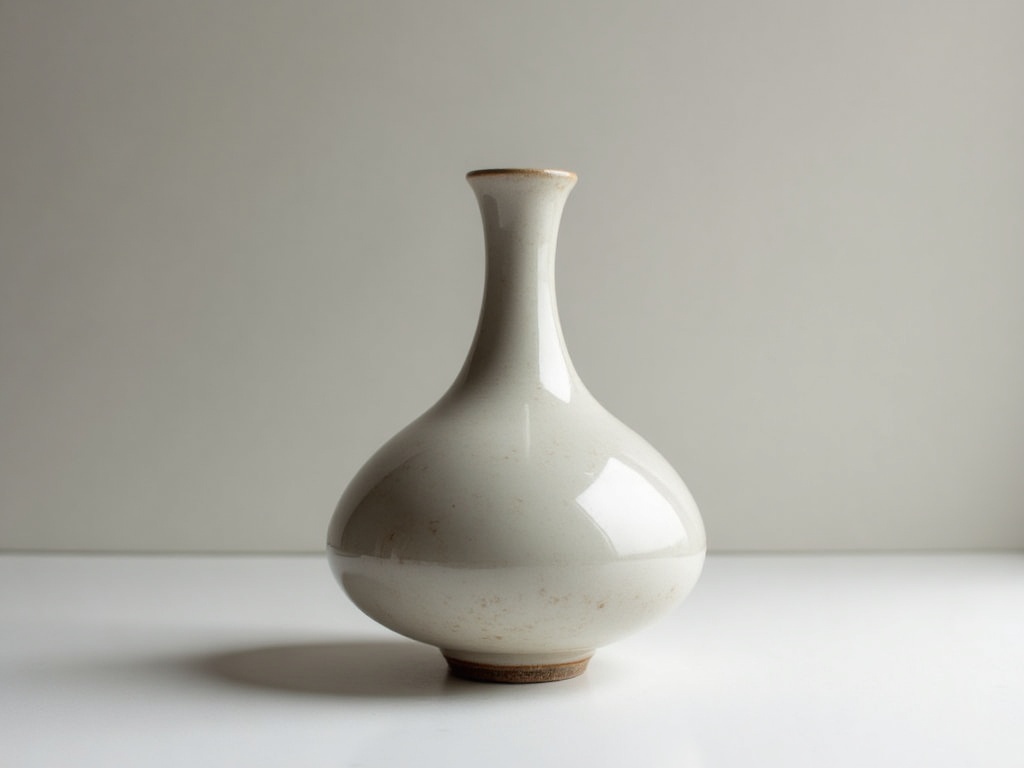 IMG-042 | Bình gốm sứ Bát Tràng trên nền trắng