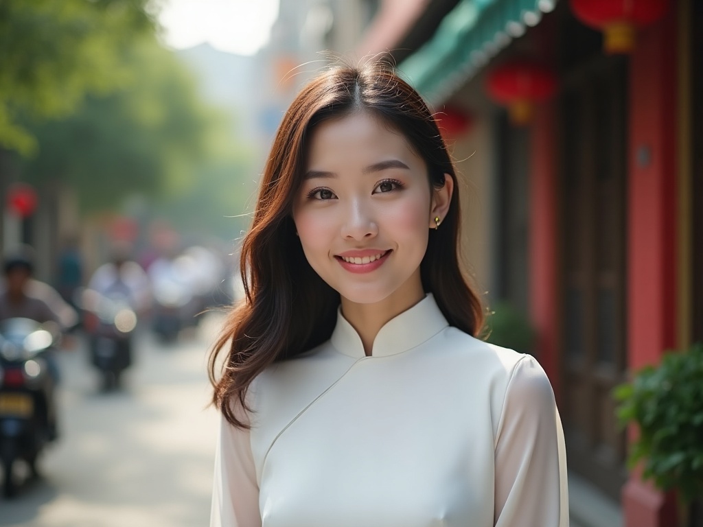 Phụ nữ Việt áo dài trắng