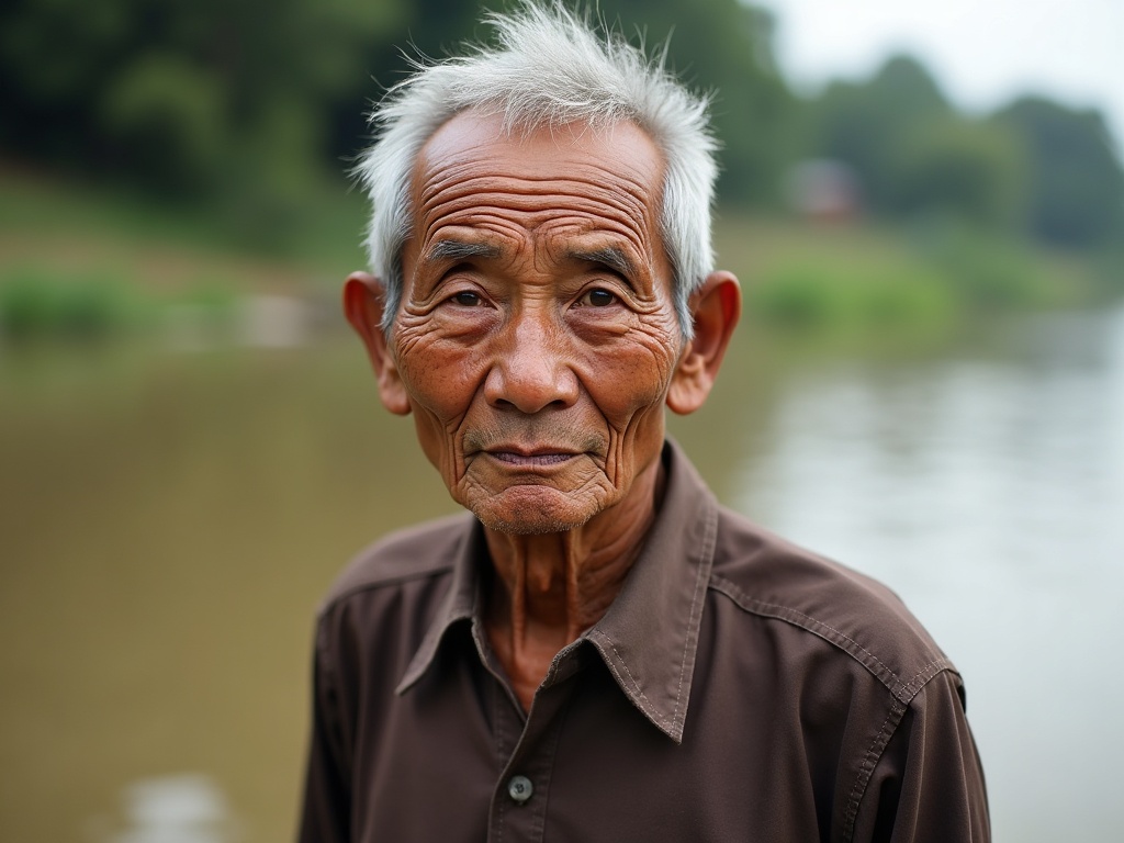 IMG-020 | Cụ ông Việt Nam bên dòng sông