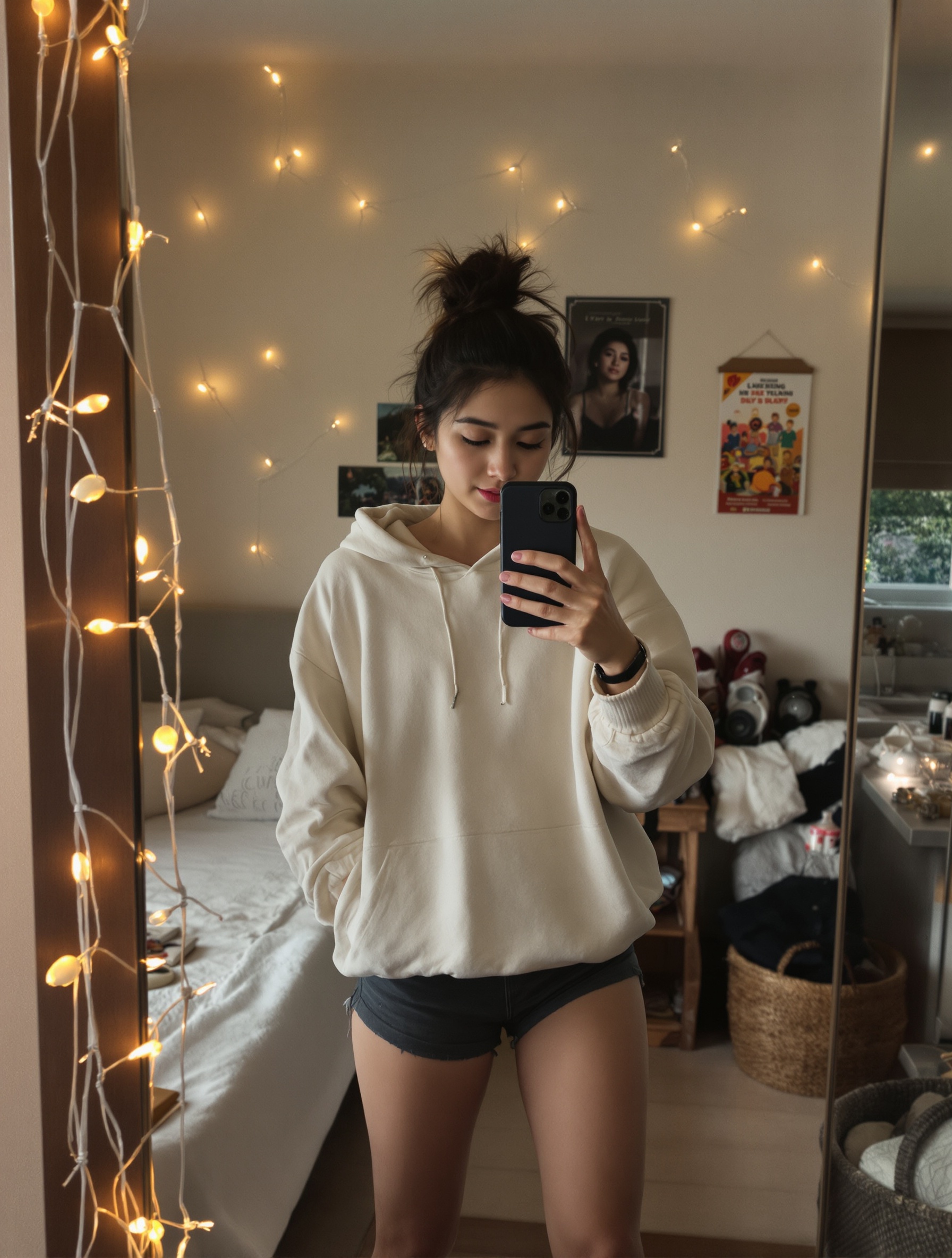 Selfie gương phòng ngủ — ultra-raw